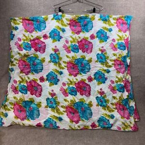 Maurices White Floral Print Scarf Wrap Shawl Oversized